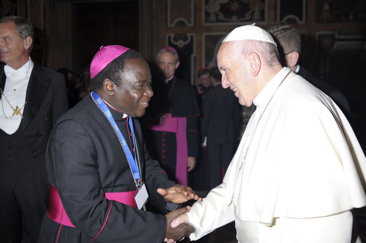 Photos: Bishop Mathew Kukah with Pope Francis