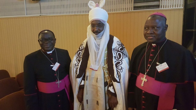 Bishop Kukah with Emir of Kano Sanusi