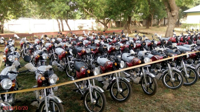 Sokoto Diocese distributed 50 motorcycles to her Catechists.