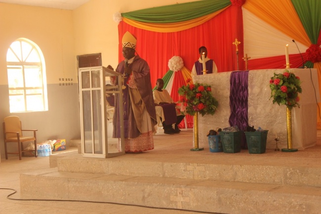 Bishop Kukah dedicates St. Thomas' Chaplaincy of Federal Polytechnic, Kaura Namoda