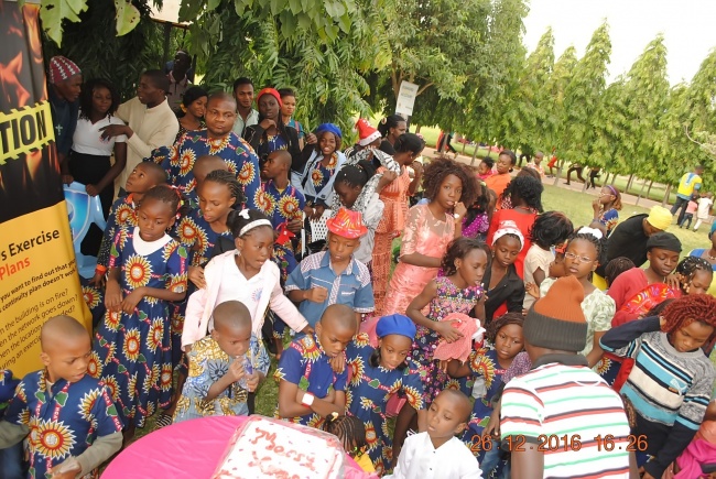 Photos: Bishop Matthew Kukah celebrates boxing day 2016 with Holy Childhood Association (HCA) members