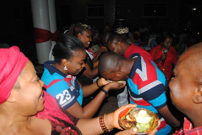 Families celebrate Valentine's day 2017 with Bishop Kukah