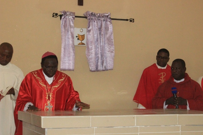 Bishop Kukah dedicates new church in President Buhari's hometown