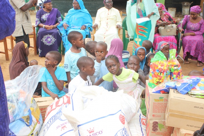 Bishop Kukah, Integrity Women visits the orphanage home