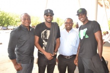 L-R: Fr. Victor Mordi, TuBaba, Fr. Sixtus Onuh and Sound Sultan