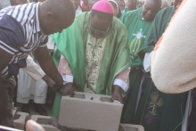 Bishop Kukah lays foundation stone for office complex at Holy Family Cathedral