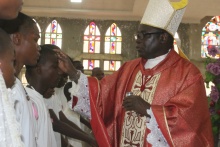 Bishop Kukah confirms 70 Candidates on Feast of Pentecost