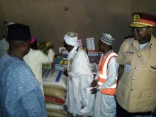 Bishop Kukah visits IDP in Gandi, Donates Relieve Items