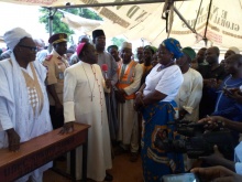 Bishop Kukah visits IDP in Gandi, Donates Relieve Items