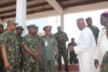 Welcoming the priests at the palace